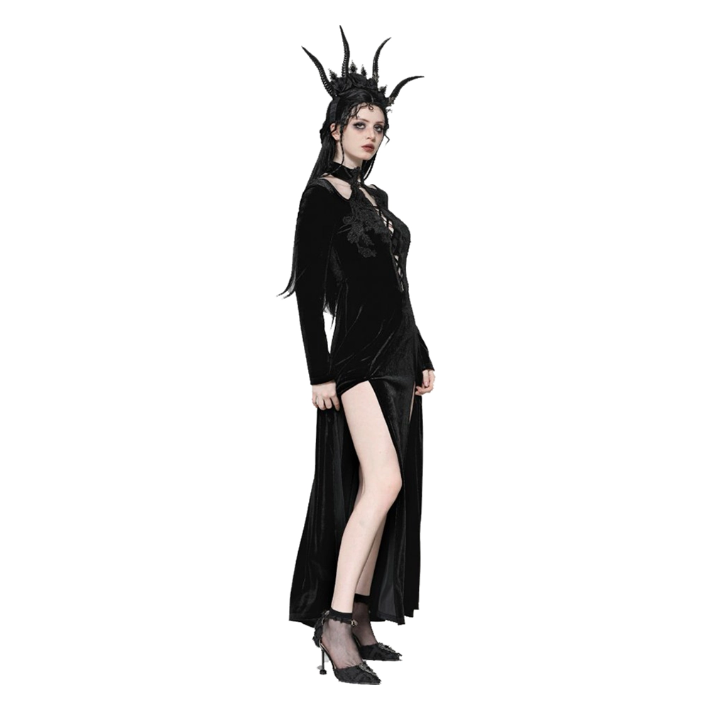 Dark In Love Juno high slit maxi dress