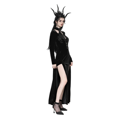 Dark In Love Juno high slit maxi dress