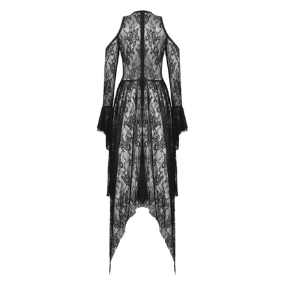 Dark In Love Serafina asymmetrical off-shoulder dress with rhinestone neckline