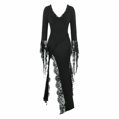 Dark In Love 'Lunete' asymmetrical maxi dress