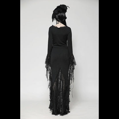 Dark In Love 'Lunete' asymmetrical maxi dress