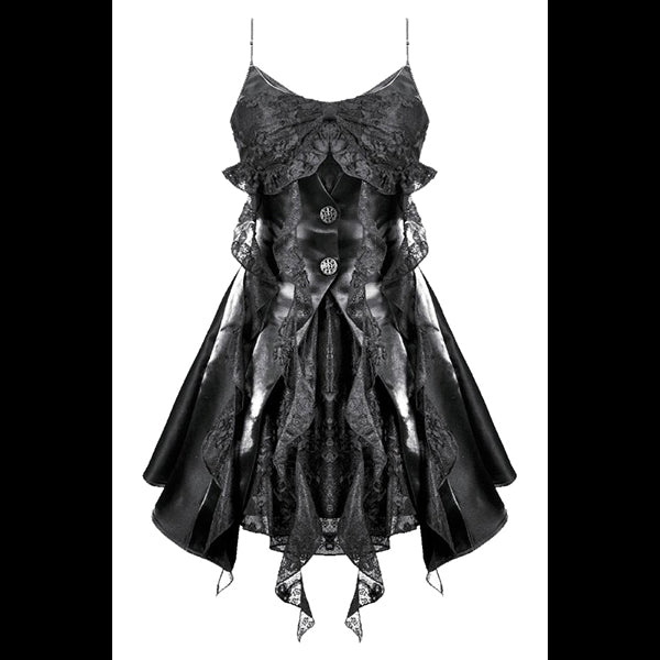 Dark In Love ' Cattus' Gothic Sweetheart Cat Ear mini dress