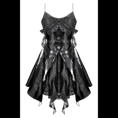 Dark In Love ' Cattus' Gothic Sweetheart Cat Ear mini dress