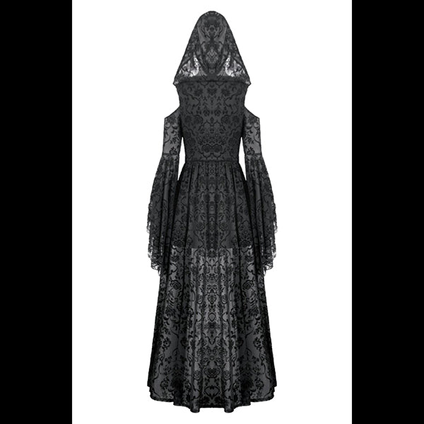 Dark In Love Hooded Sorceress gown ' Nyfain'