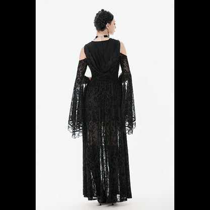 Dark In Love Hooded Sorceress gown ' Nyfain'