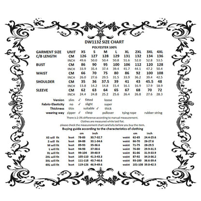 Dark In Love Gothic Royal Violet maxi dress 'Inikon'