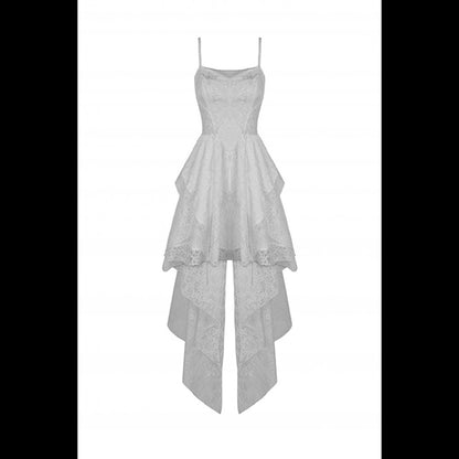 Dark In Love White Ghost hi-lo dress