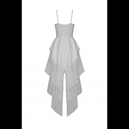Dark In Love White Ghost hi-lo dress