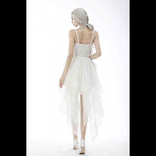 Dark In Love White Ghost hi-lo dress