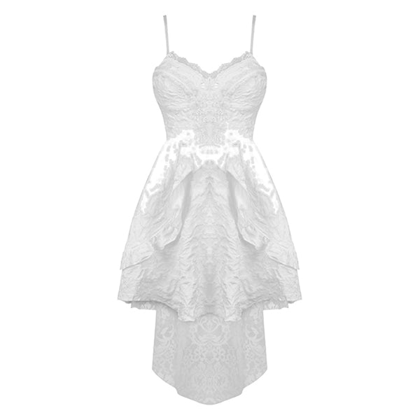 Dark In Love 'Ophelia' jacquard hi-lo dress