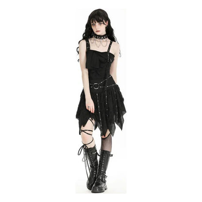 Dark In Love Calandra distressed midi skirt