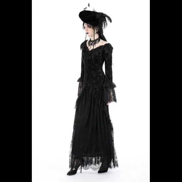 Dark In Love Zathura off-the-shoulder maxi dress