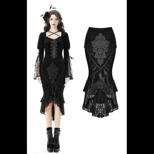 Dark In Love Zira fishtail skirt