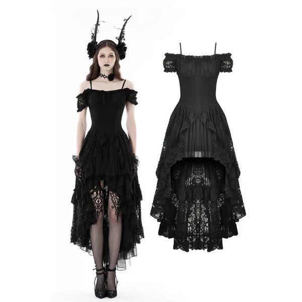 Dark In Love Lilinoe hi-lo dress