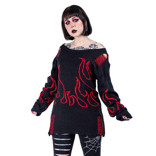 Heartless Depths Of Hell black & red jumper