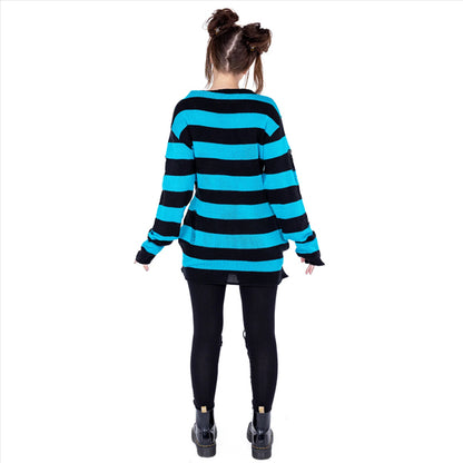 Heartless Oriana black & blue jumper