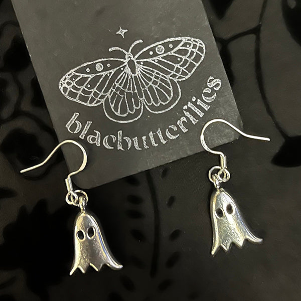blacbutterflies Mini Ghost earrings