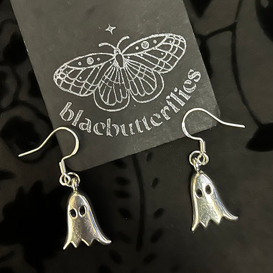 blacbutterflies Mini Ghost earrings