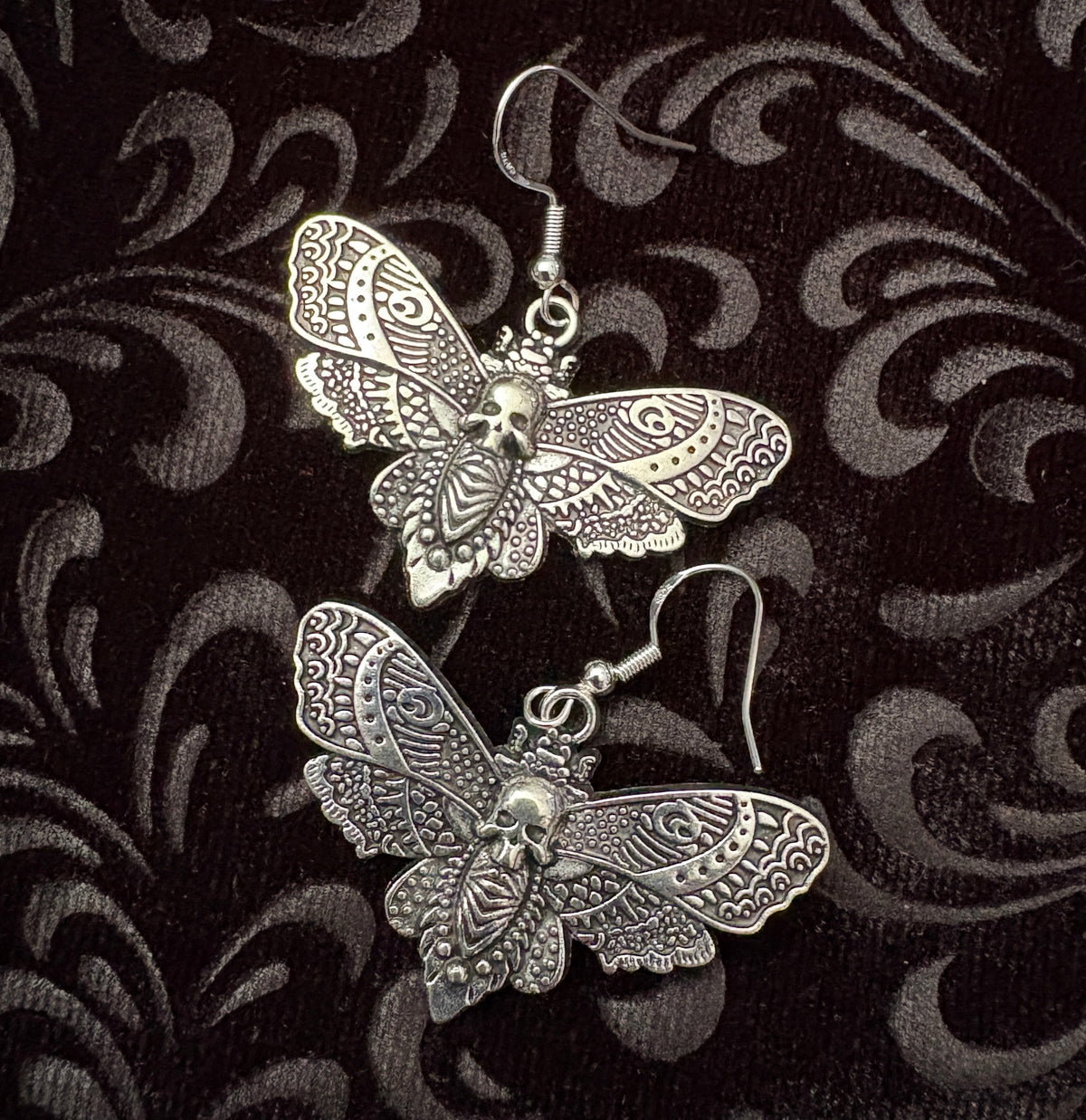 blacbutterflies Giant Moths earrings