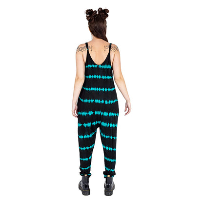 Innocent Lifestyle Karina black & green jumpsuit