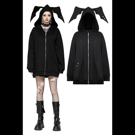 Dark In Love Batwing hooded cardigan