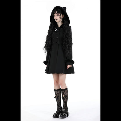 Dark In Love 'Nekomimi' Cat Ears hooded coat