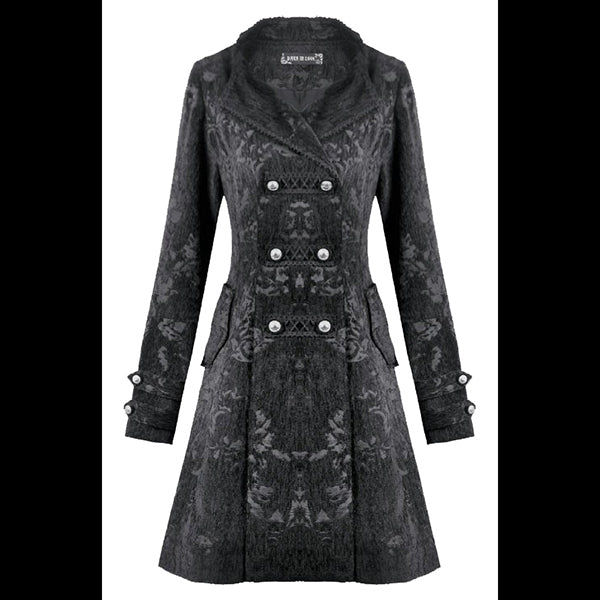 Dark In Love ' Venefica'  Gothic Jacquard Velvet coat