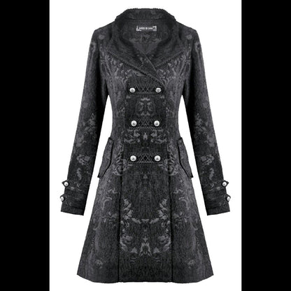 Dark In Love ' Venefica'  Gothic Jacquard Velvet coat