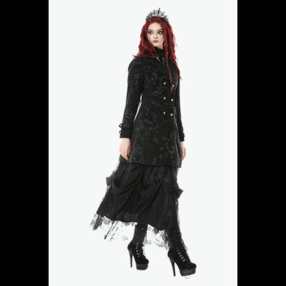 Dark In Love ' Venefica'  Gothic Jacquard Velvet coat