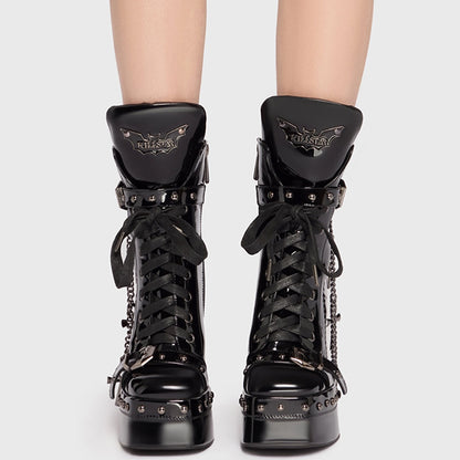Killstar Crux Obscura heeled boots