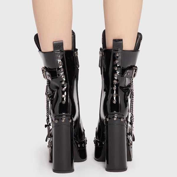 Killstar Crux Obscura heeled boots