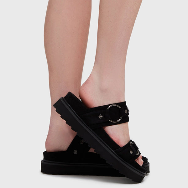 Killstar Obsidian Night Flat Sandal