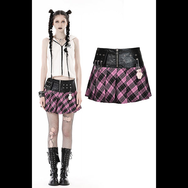 Dark In Love 'Rosabel' mini skirt with bear