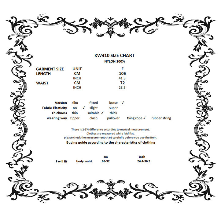 Dark In Love Gothic ' Saoirse' Court Tassel maxi skirt