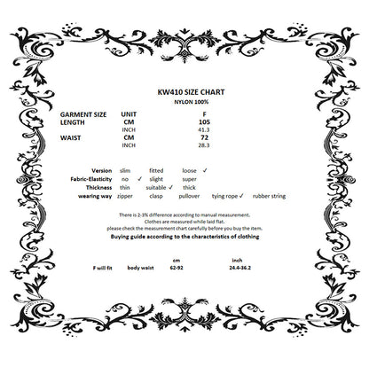 Dark In Love Gothic ' Saoirse' Court Tassel maxi skirt