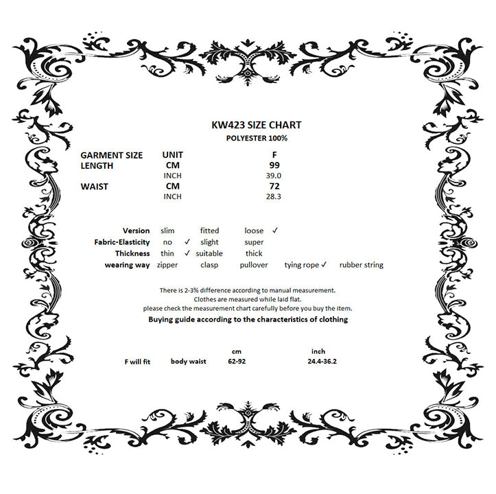 Dark In Love ' Maeve' Gothic Court Mesh hi-lo skirt