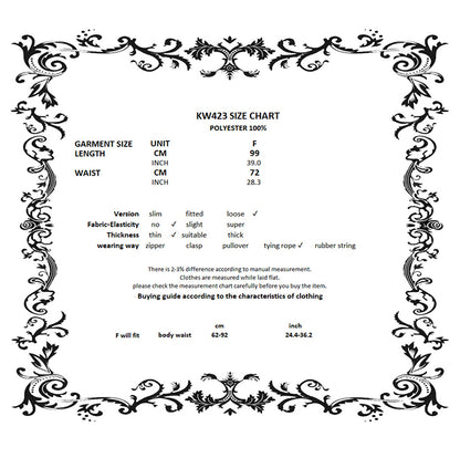 Dark In Love ' Maeve' Gothic Court Mesh hi-lo skirt