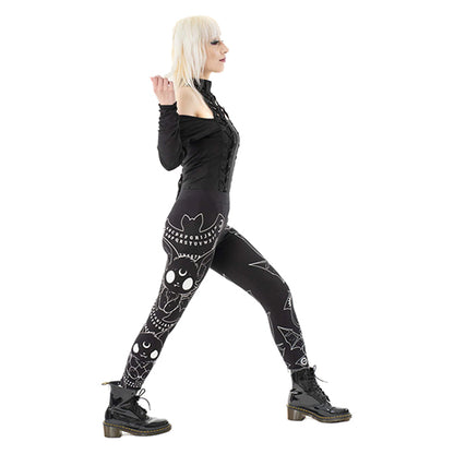Cupcake Cult Ouija Bats leggings