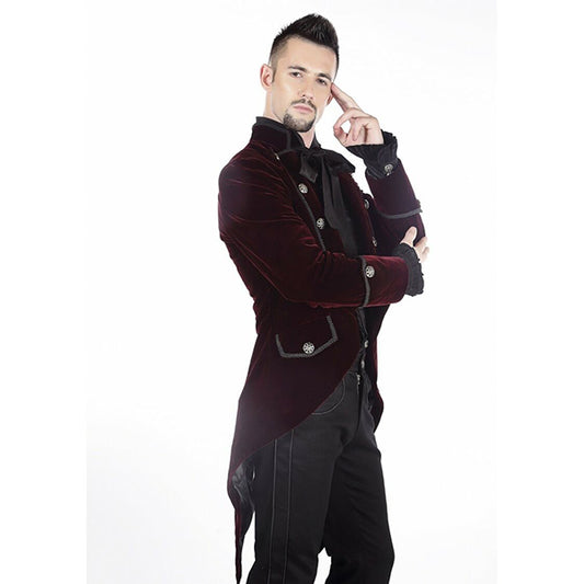 Pentagramme Gothique Bordeaux tailcoat (red)