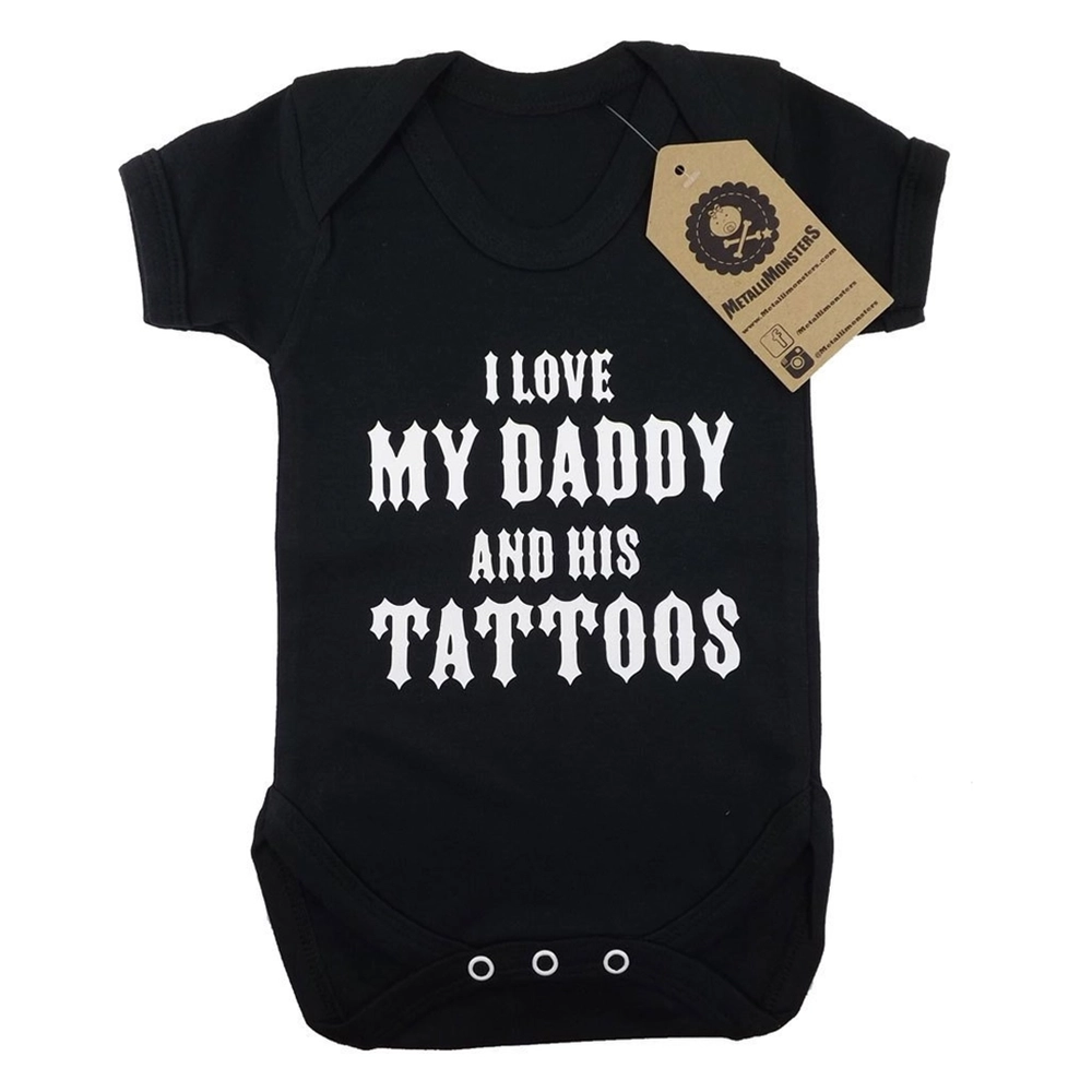 Metallimonsters Daddy's Tattoos baby vest