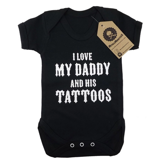 Metallimonsters Daddy's Tattoos baby vest