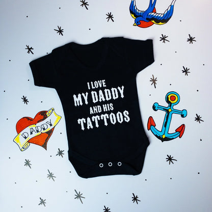 Metallimonsters Daddy's Tattoos baby vest