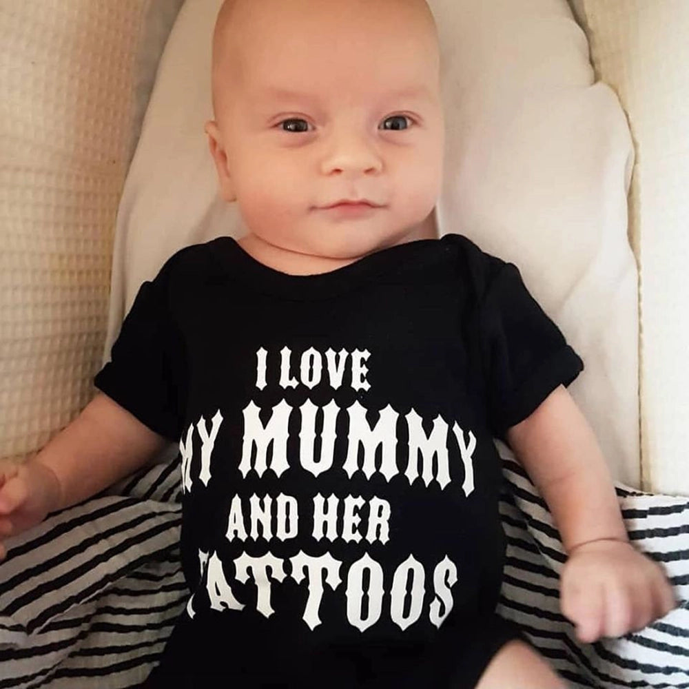Metallimonsters Mummy's Tattoos baby vest