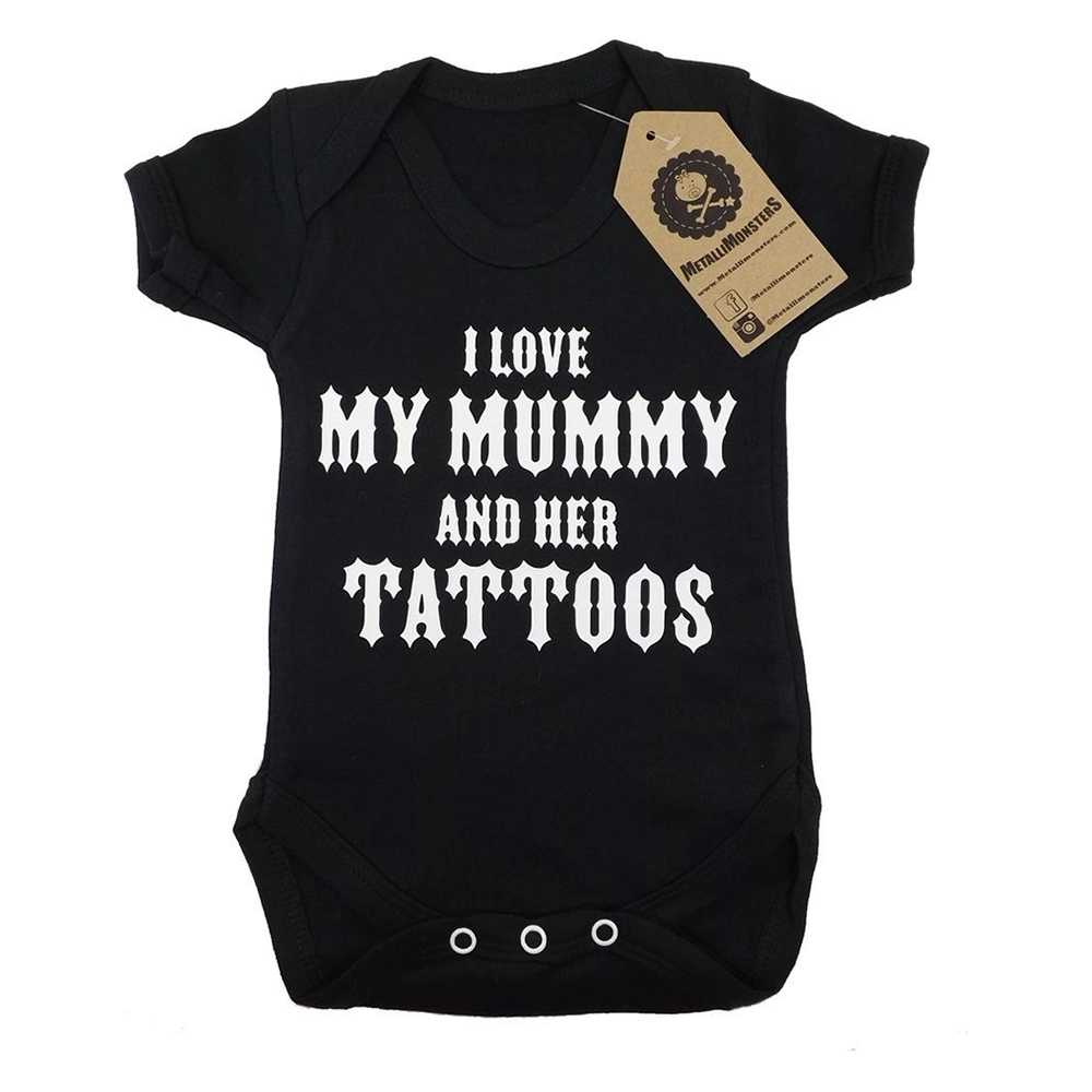 Metallimonsters Mummy's Tattoos baby vest