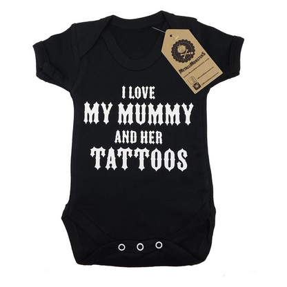 Metallimonsters Mummy's Tattoos baby vest