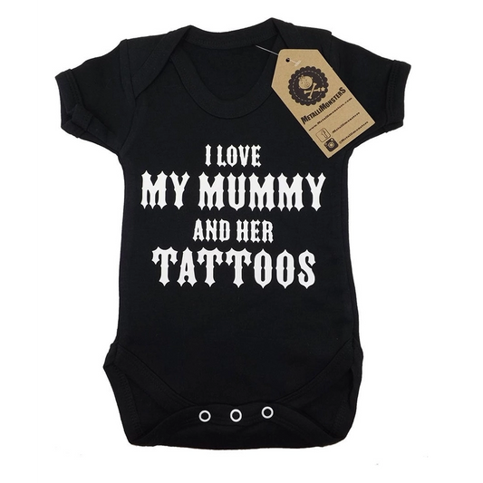 Metallimonsters Mummy's Tattoos baby vest
