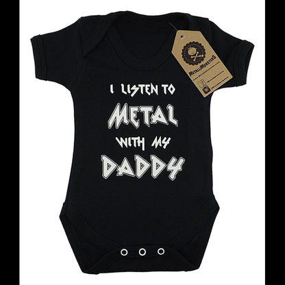 Metallimonsters I listen to Metal with my Daddy vest