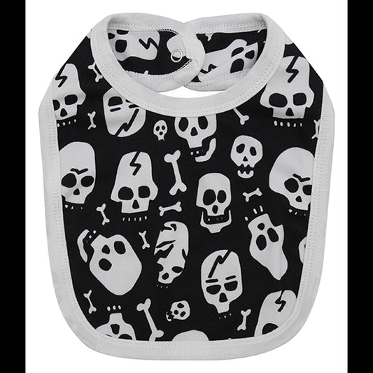 Metallimonsters Skull & Bone bib