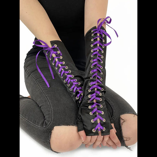Pamela Mann Lace-Up gloves