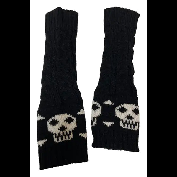 Pamela Mann Skull & Crossbones fingerless gloves